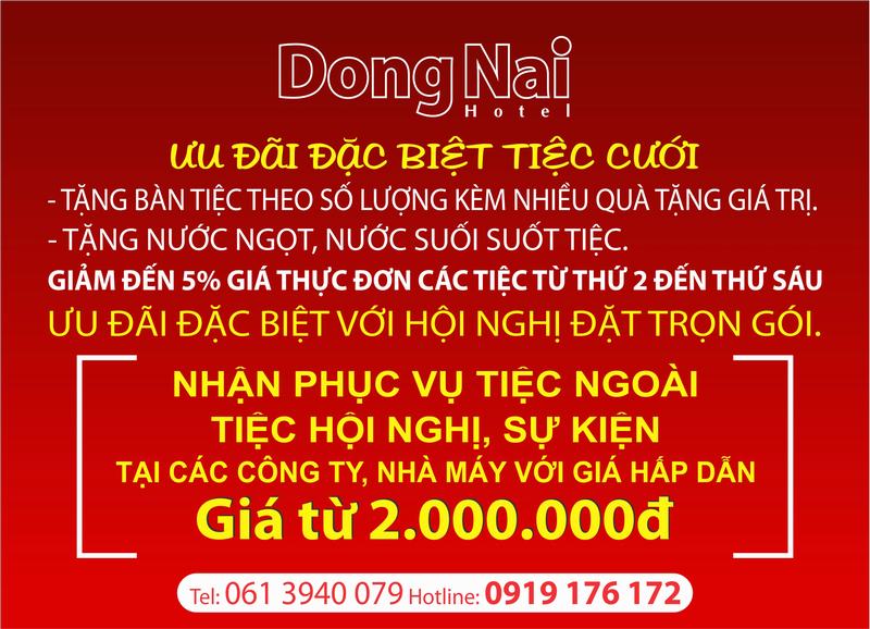 Khuyến mãi tại khách sạn Đồng Nai